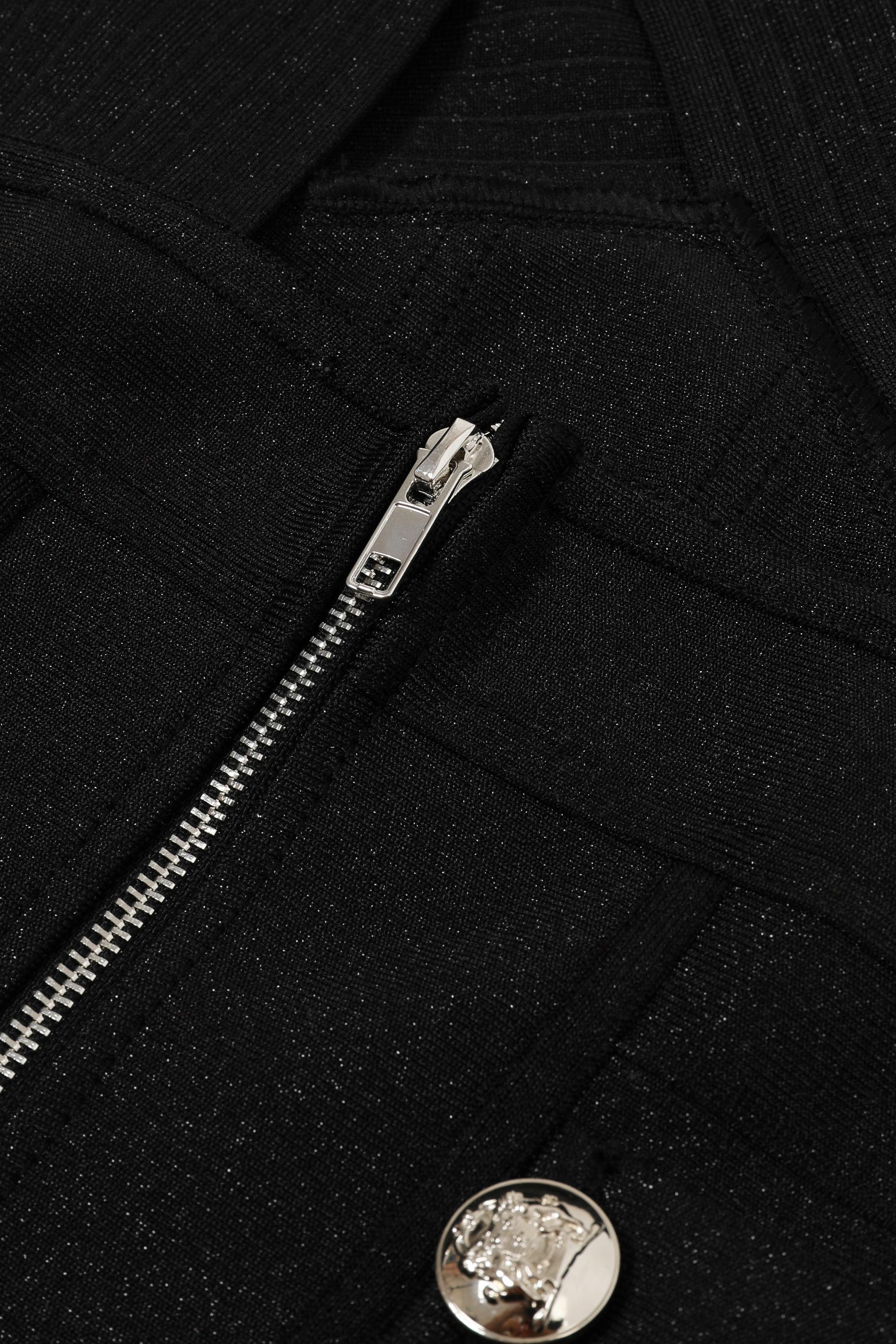 Runway Luxe Metallic Bandage Dress