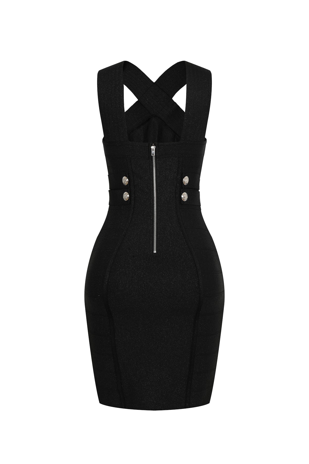 Runway Luxe Metallic Bandage Dress