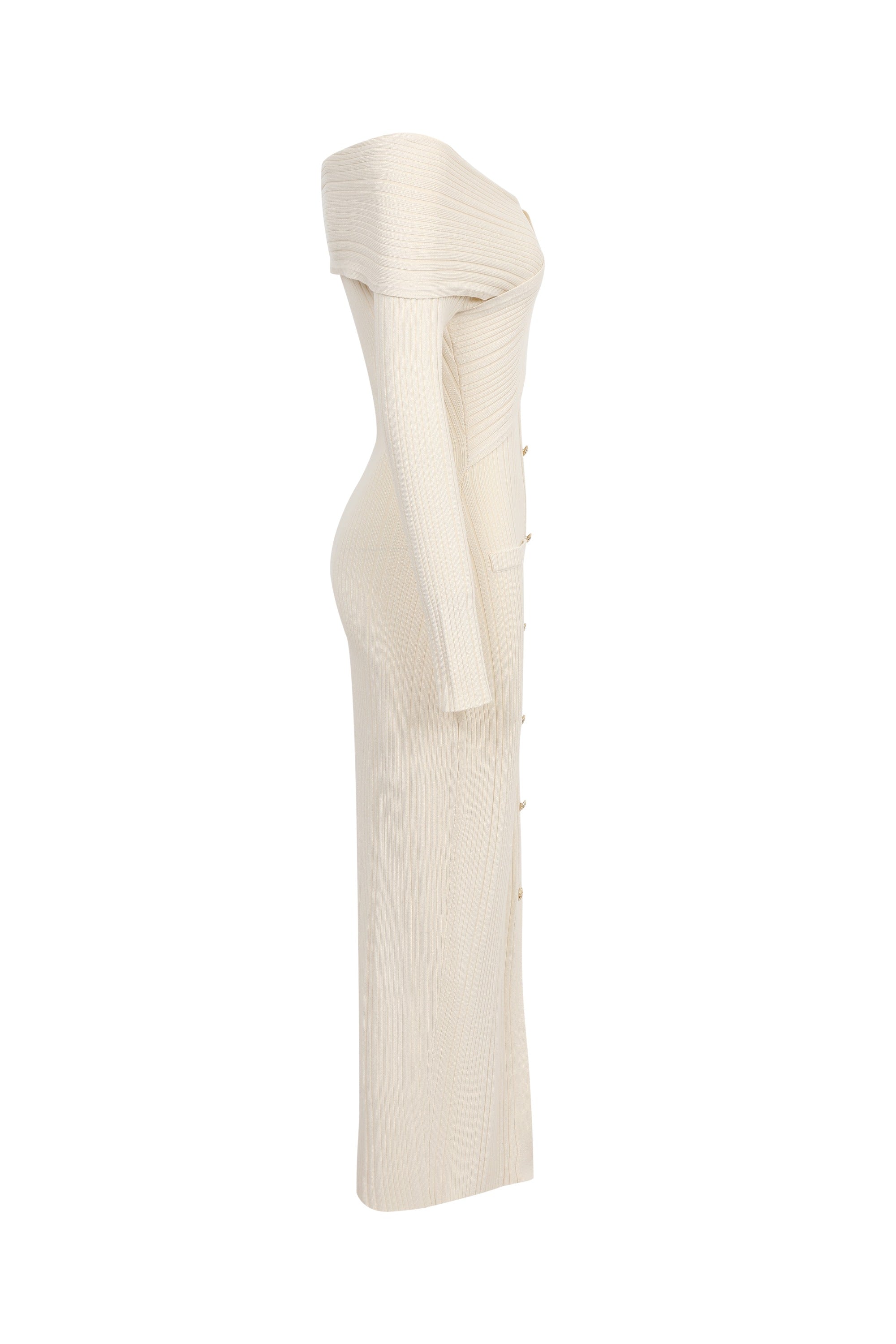 Riviera Off-Shoulder Midi Dress