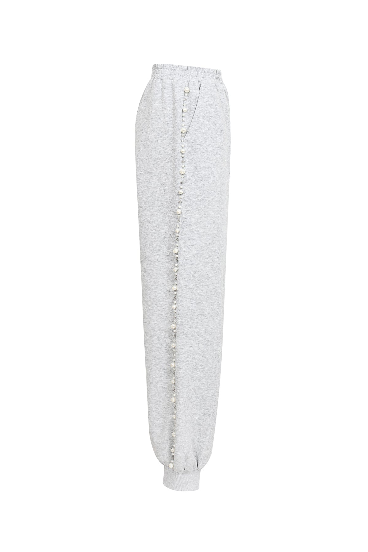 Pearl Embellished Hooded Jacket And Pants Set