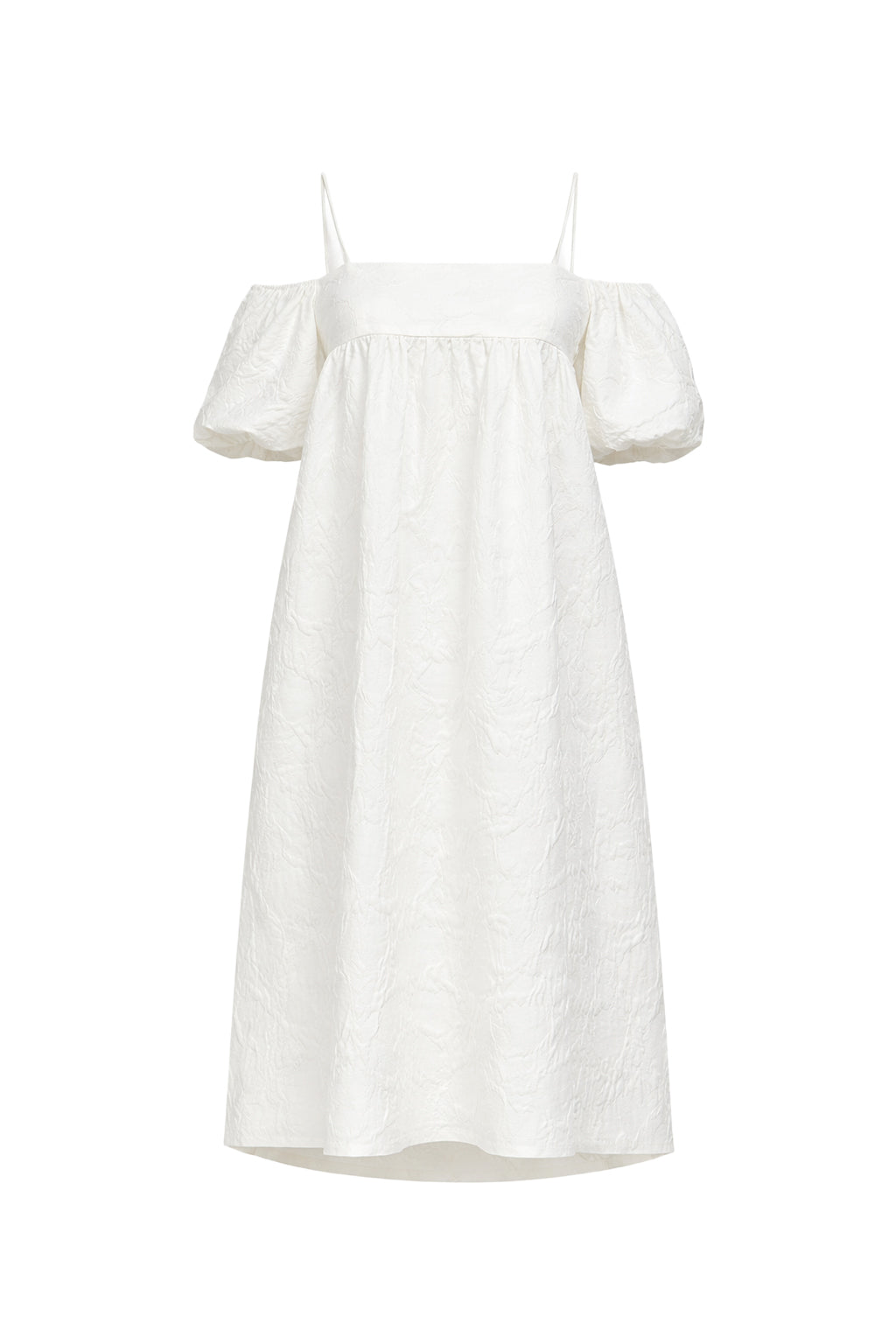 Off Shoulder Solid Midi Dress