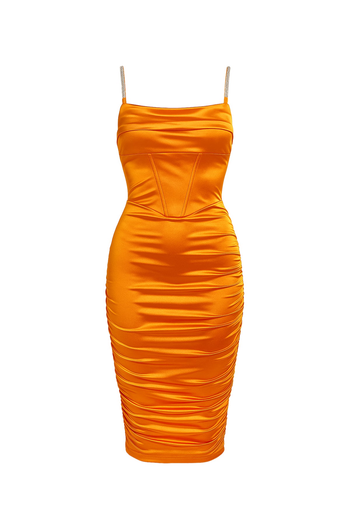 Solid Midi Dress