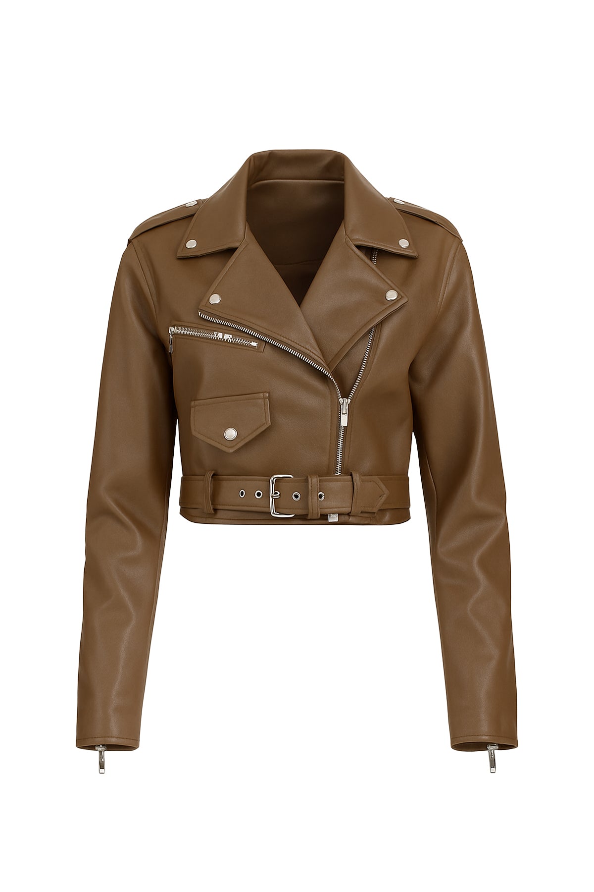 Pu Crop Jacket