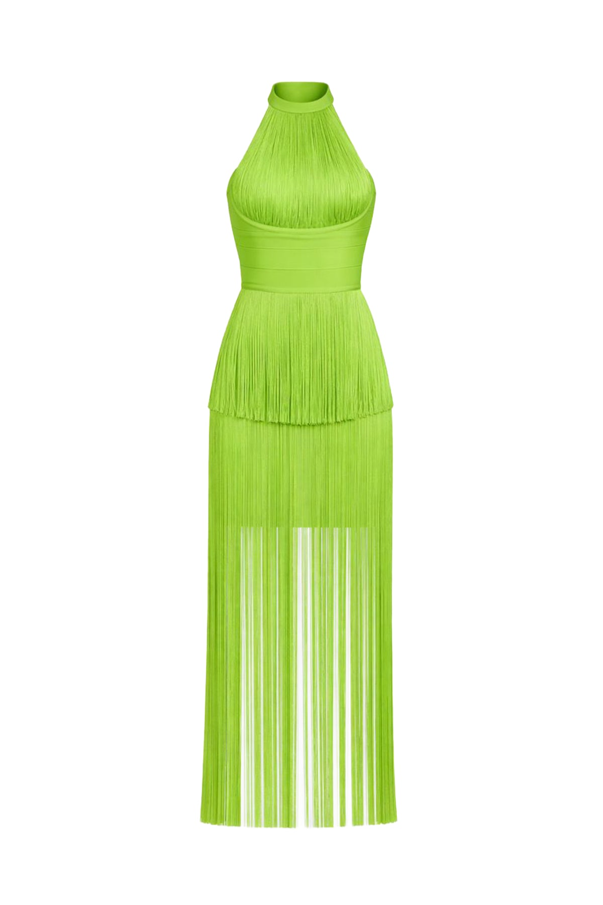 Halter Fringe Dress