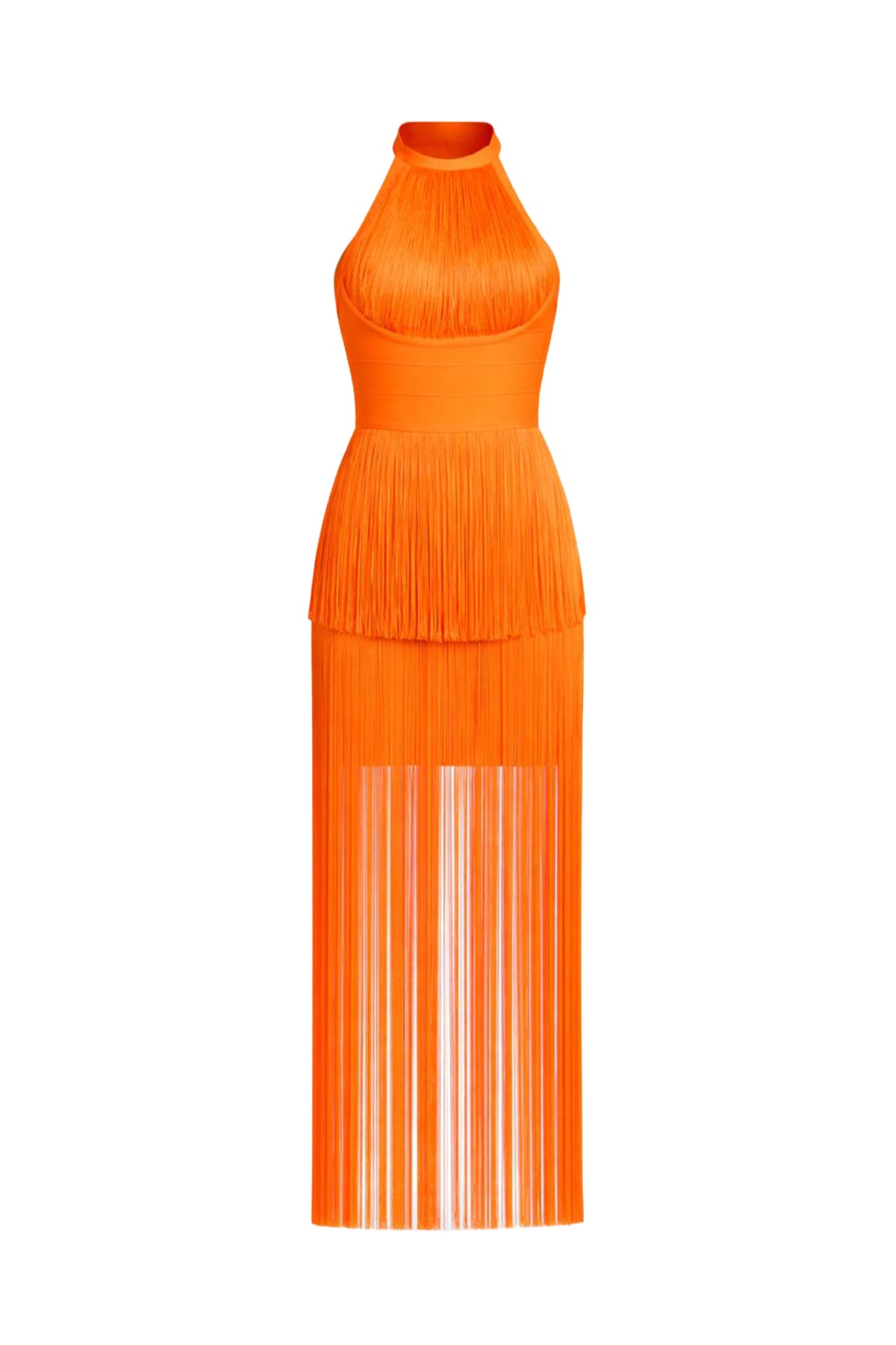 Halter Fringe Dress