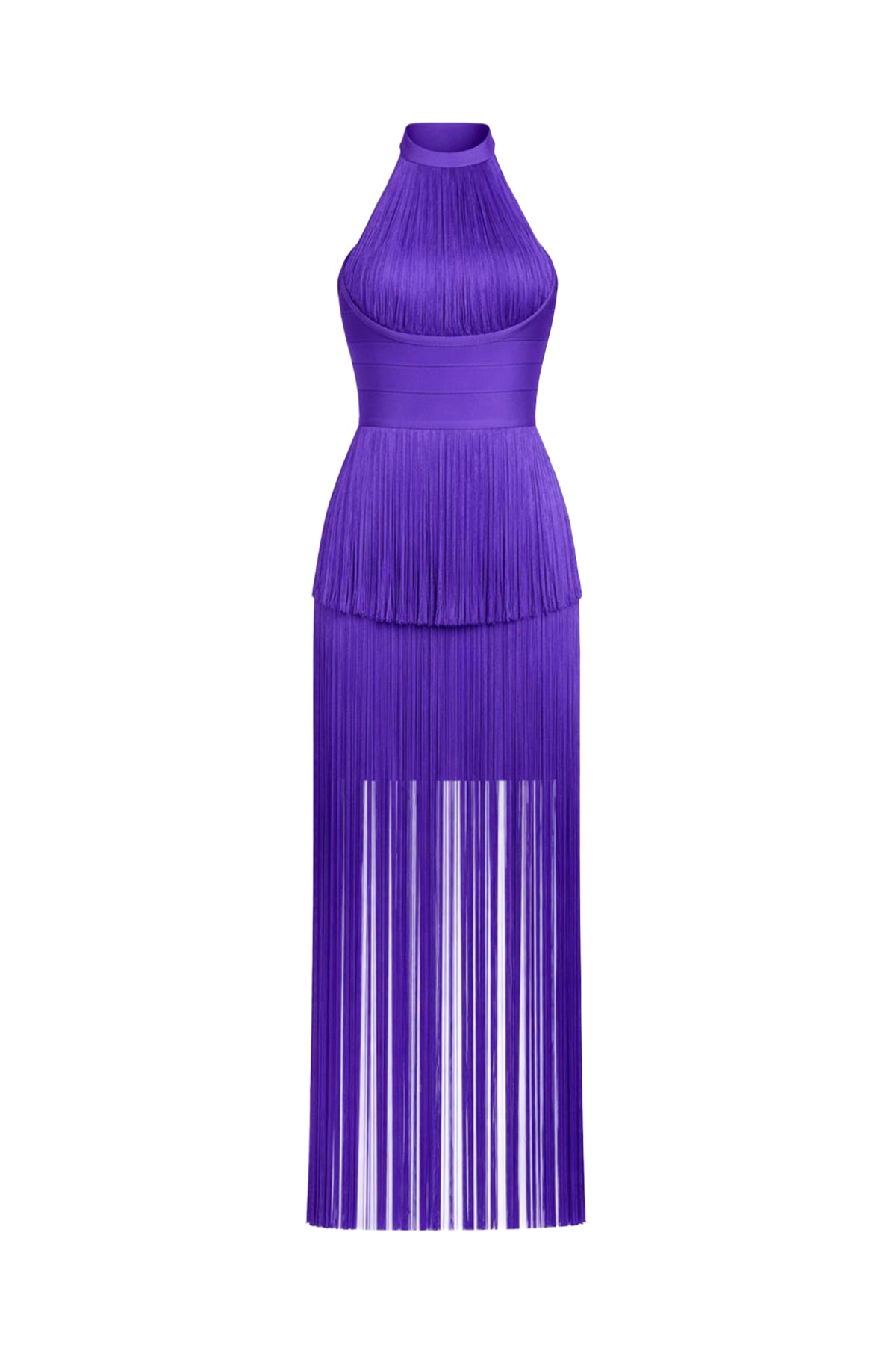 Halter Fringe Dress