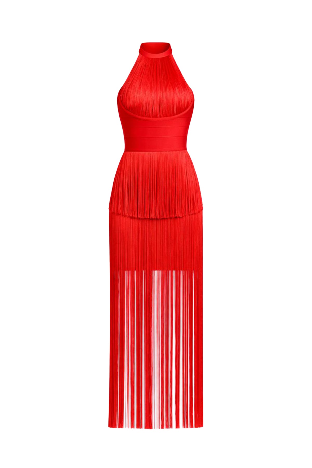 Halter Fringe Dress