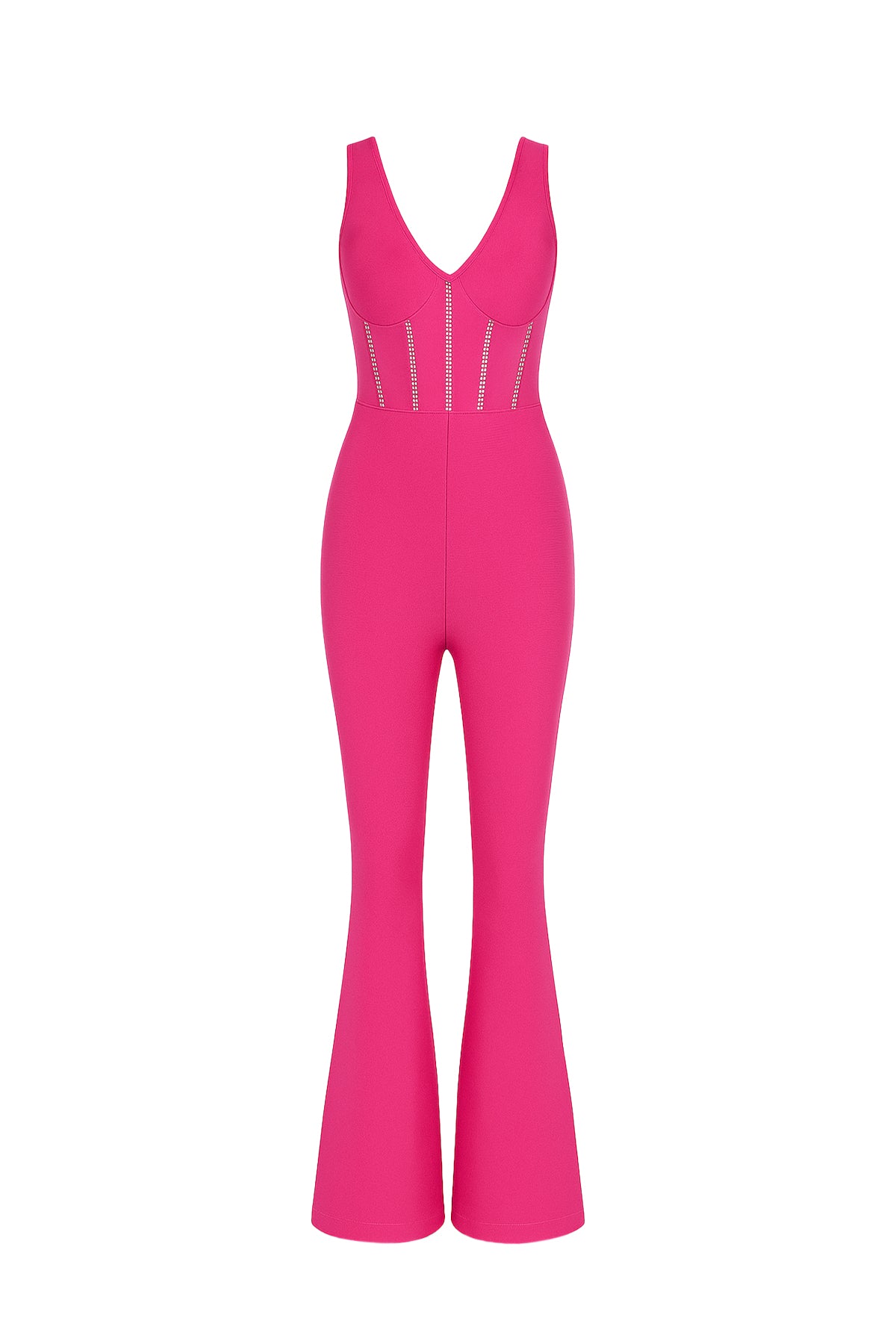 Bandage Sleeveless Jumpsuit with Emebellishments