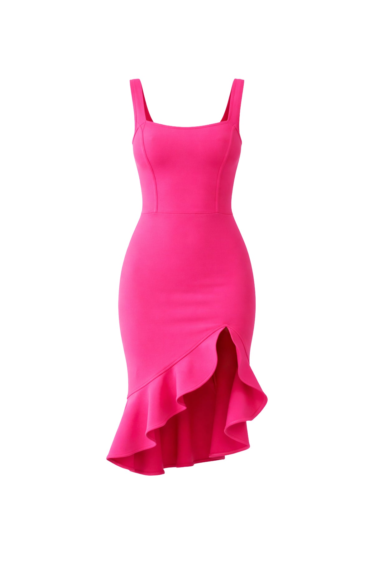 Ruffle Hem Mini Dress