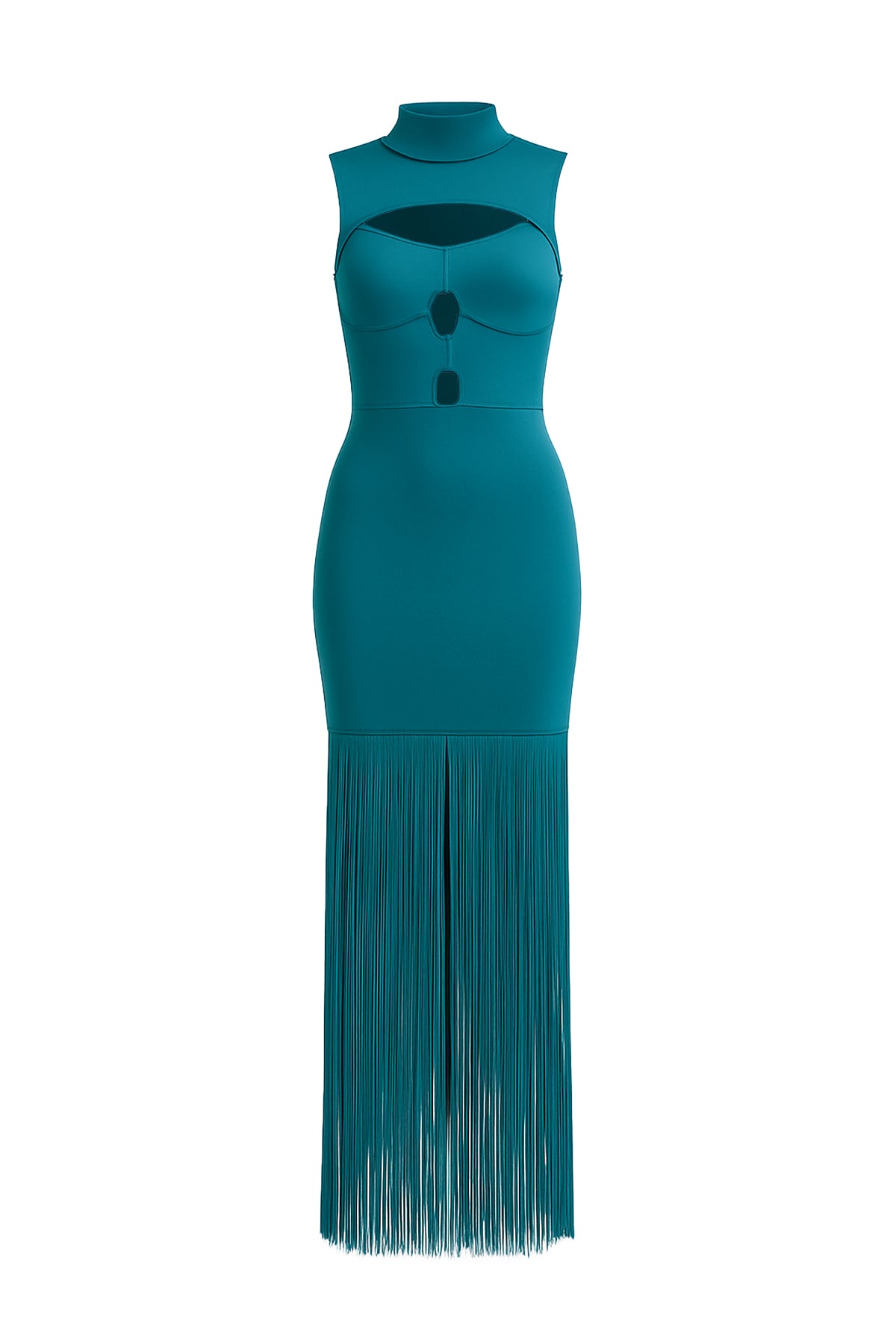 Bandage Fringe Hem Dress