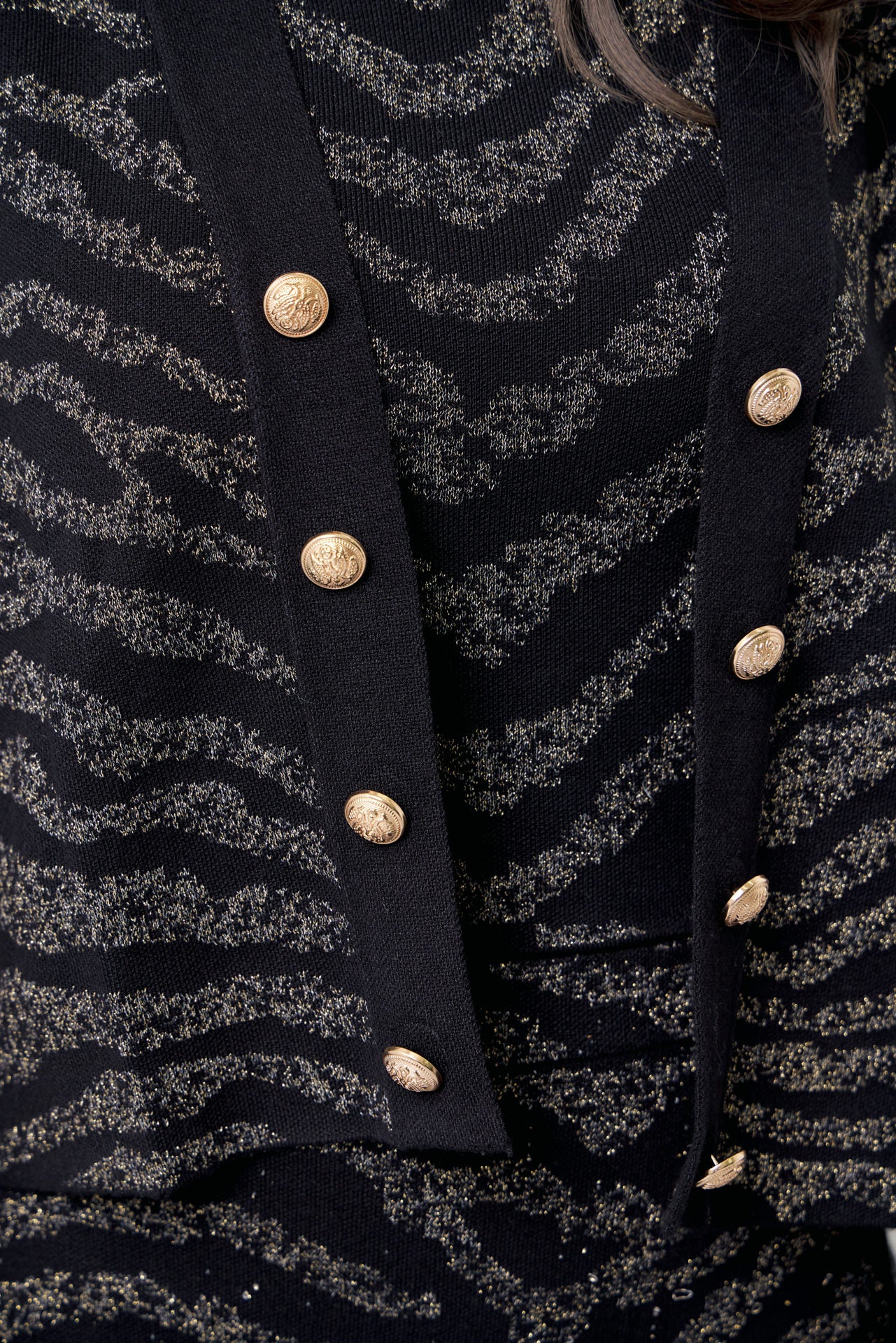 Lia Knit Metallic Animal Print 3 Pc Set