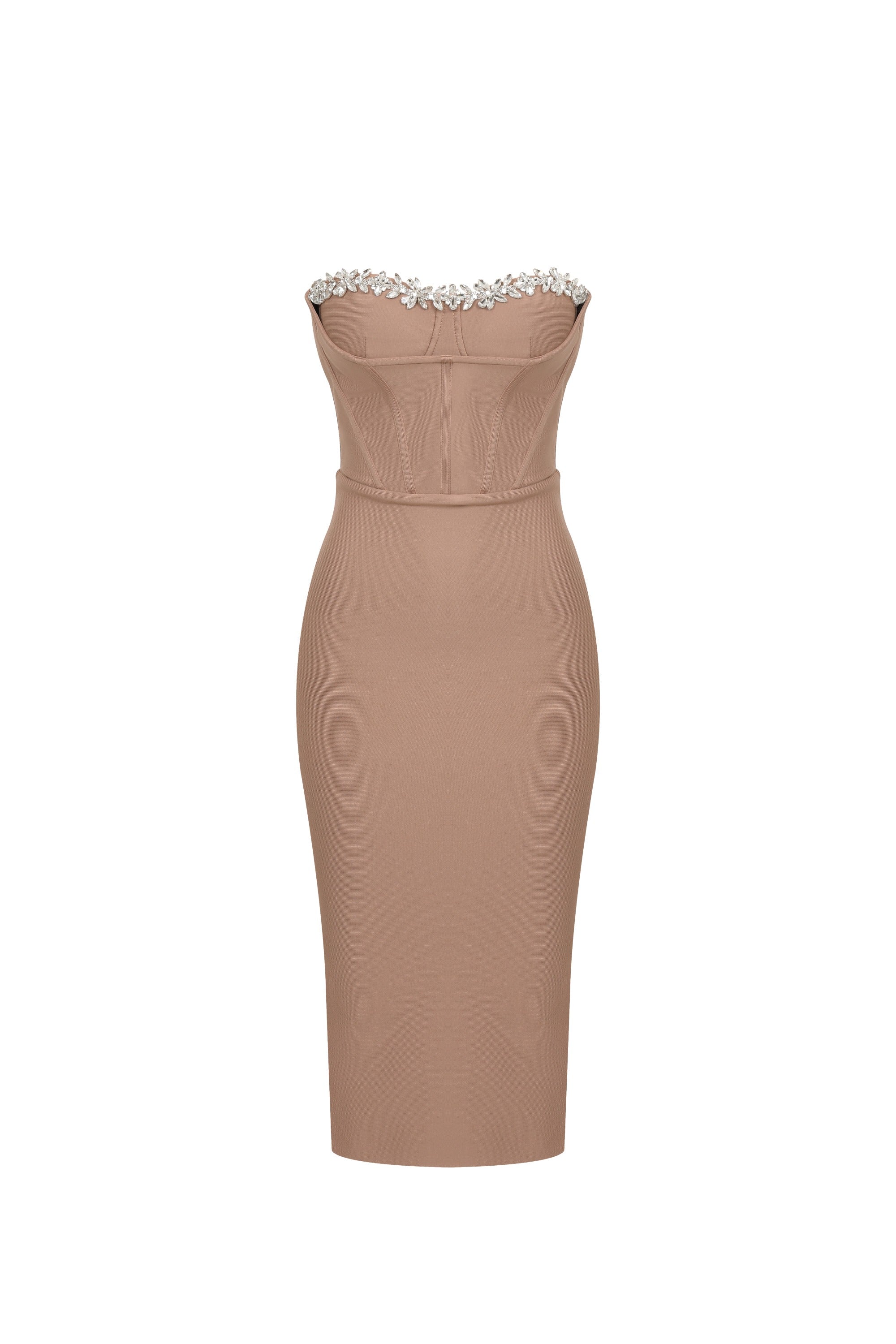 Bring On The Night Bandage Tube Embellished Dress