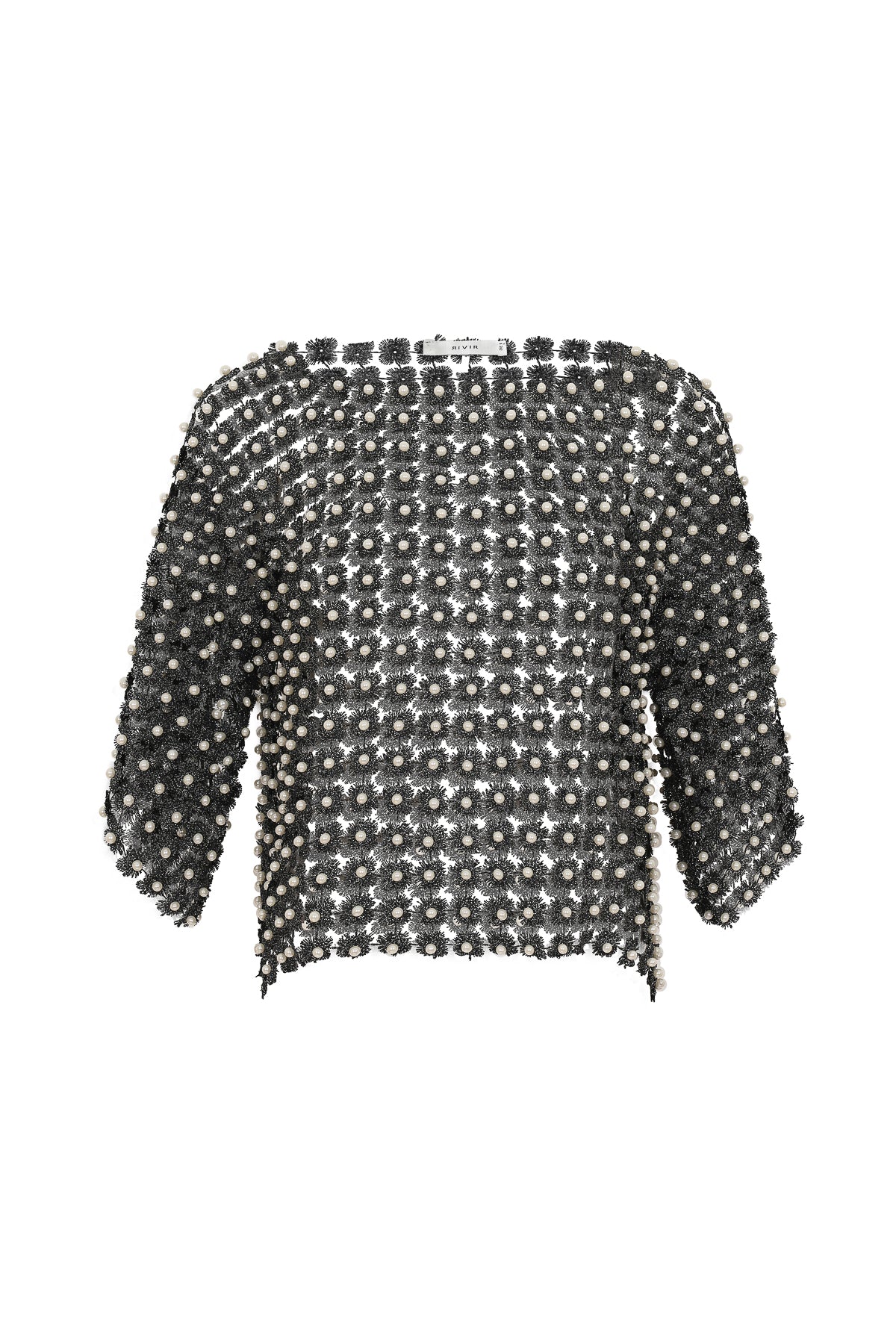 Beads Point Crochet Top