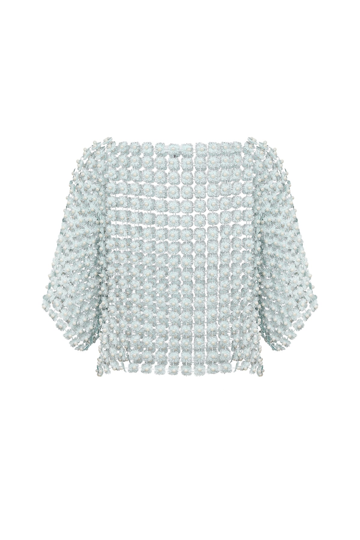 Beads Point Crochet Top