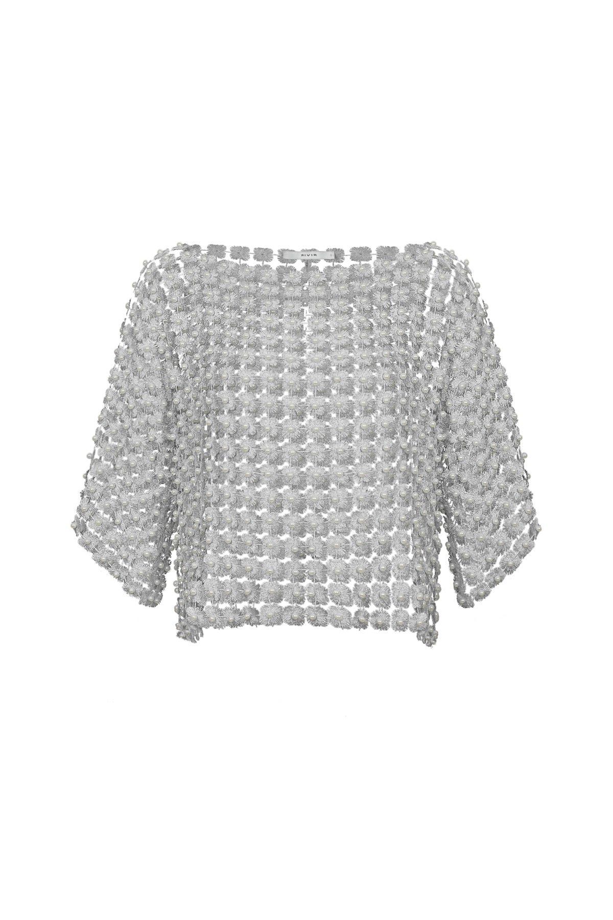 Beads Point Crochet Top