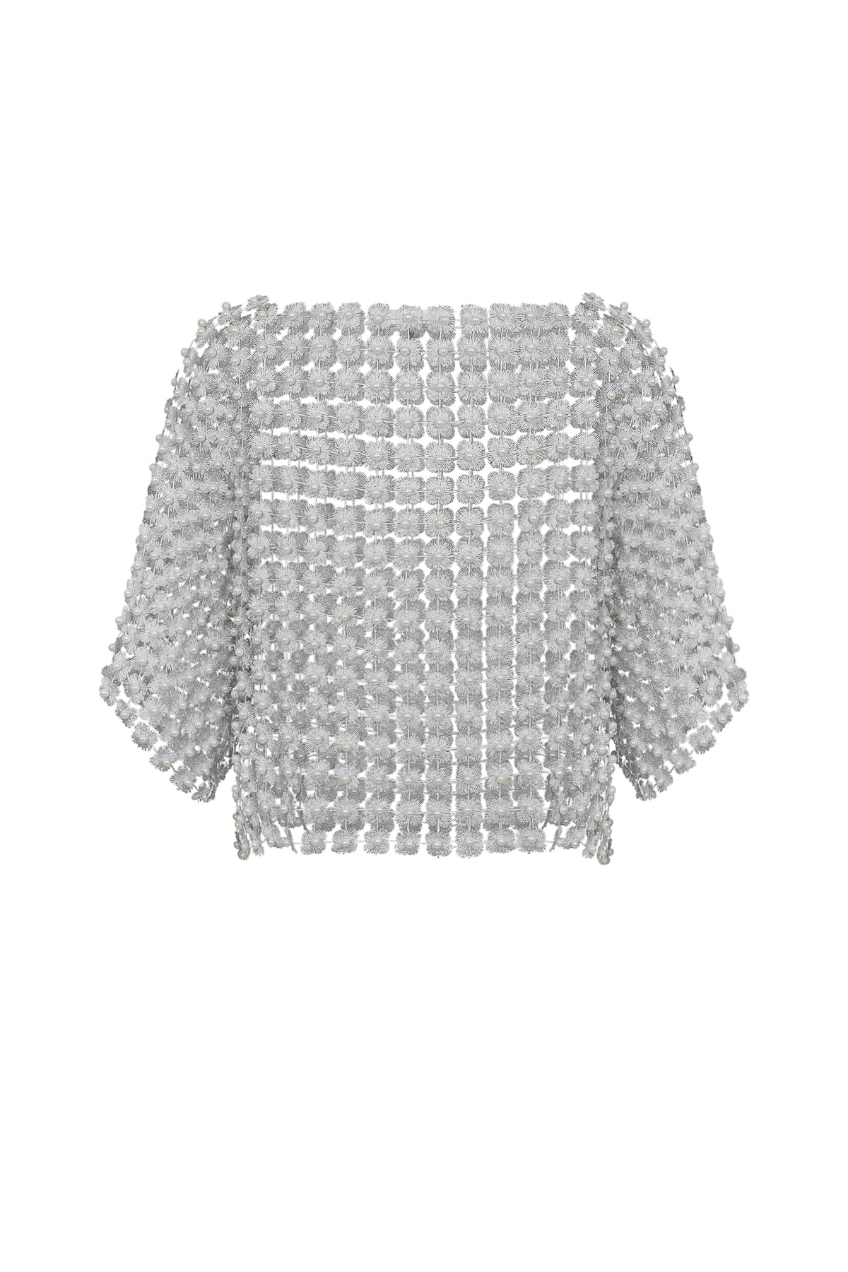 Beads Point Crochet Top