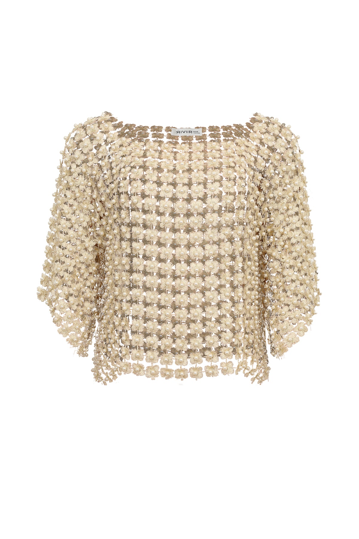 Beads Point Crochet Top