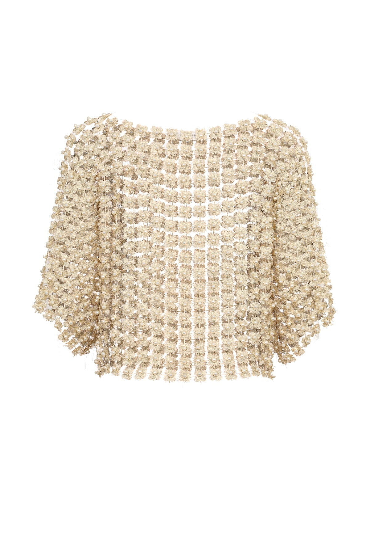 Beads Point Crochet Top