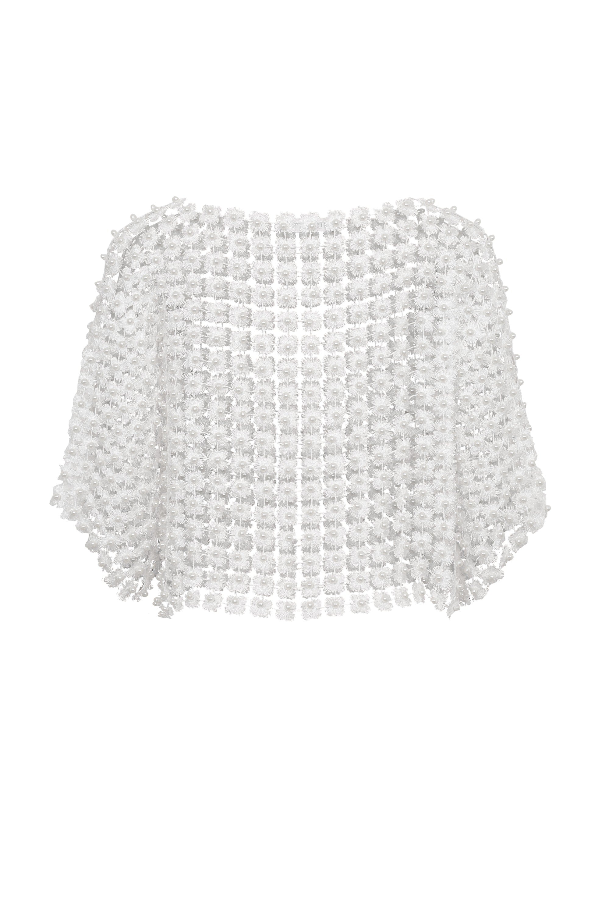 Beads Point Crochet Top