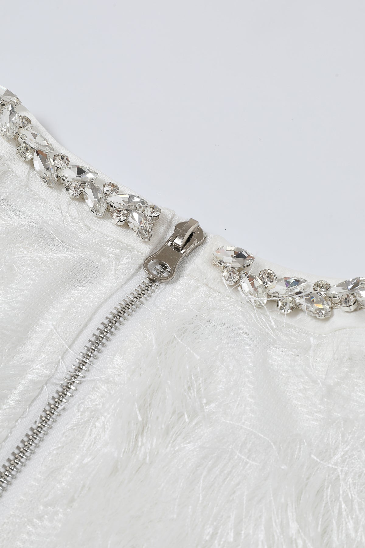 Lace Long Sleeve Dress with Zigzag Pattern