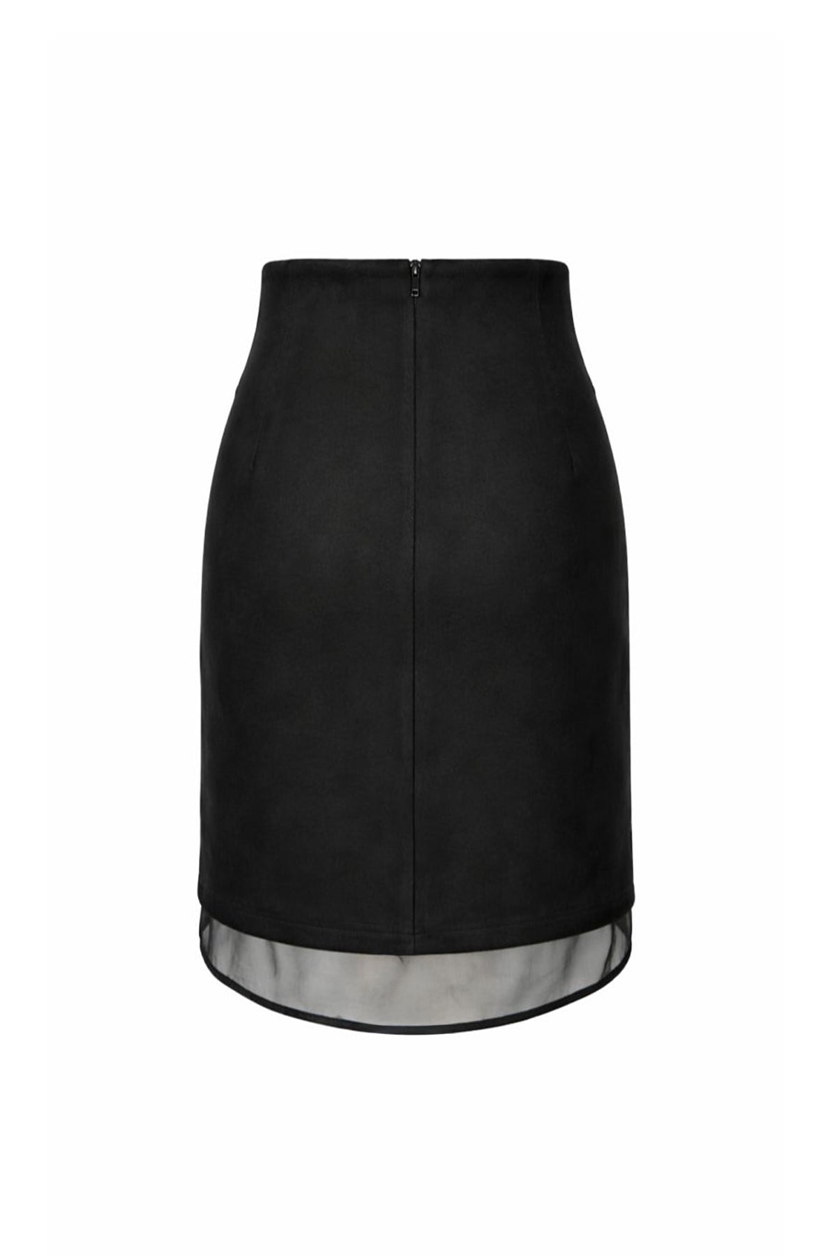 Suede & Mesh Harmony Skirt
