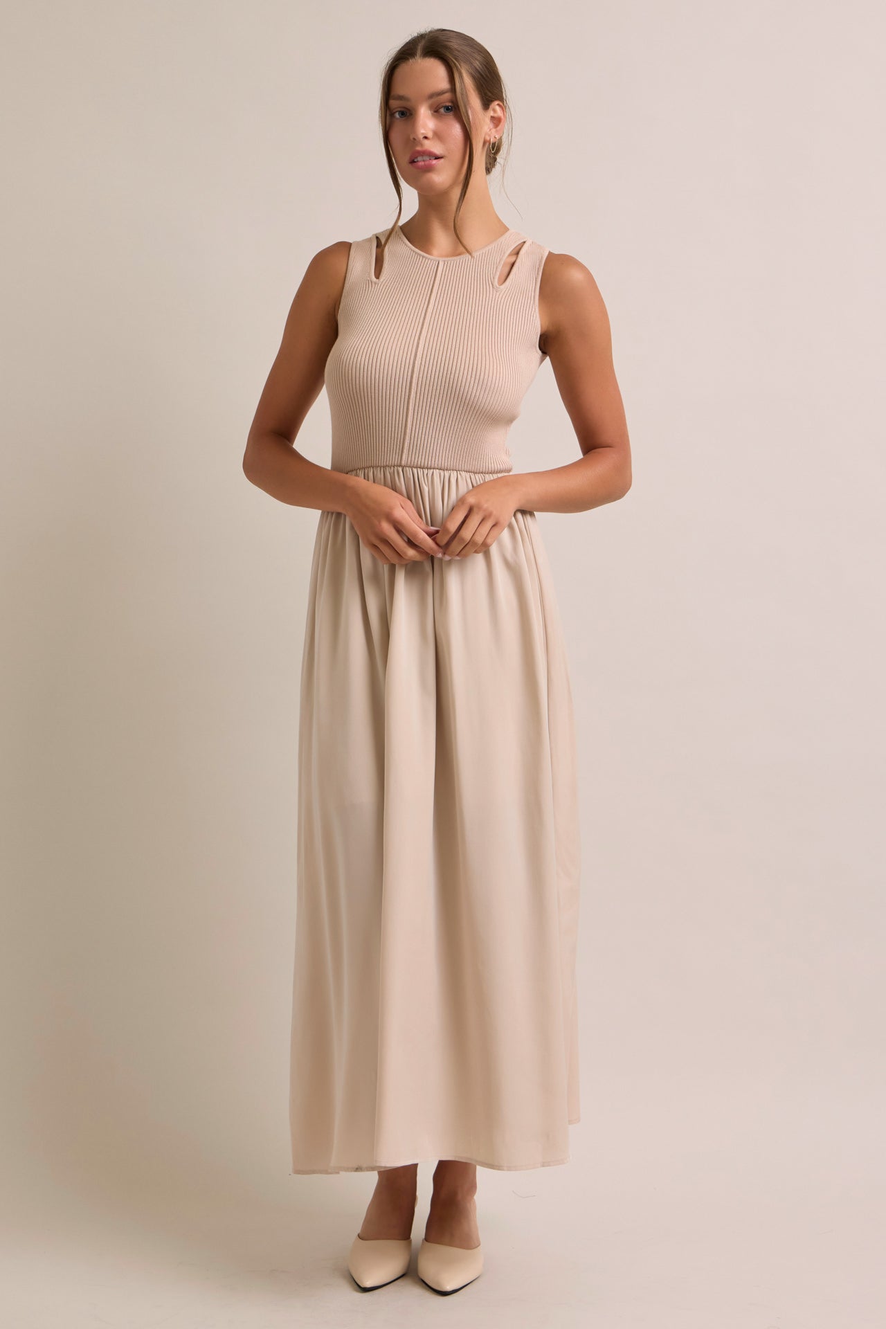 Lavinia Knit Twofer Midi Dress