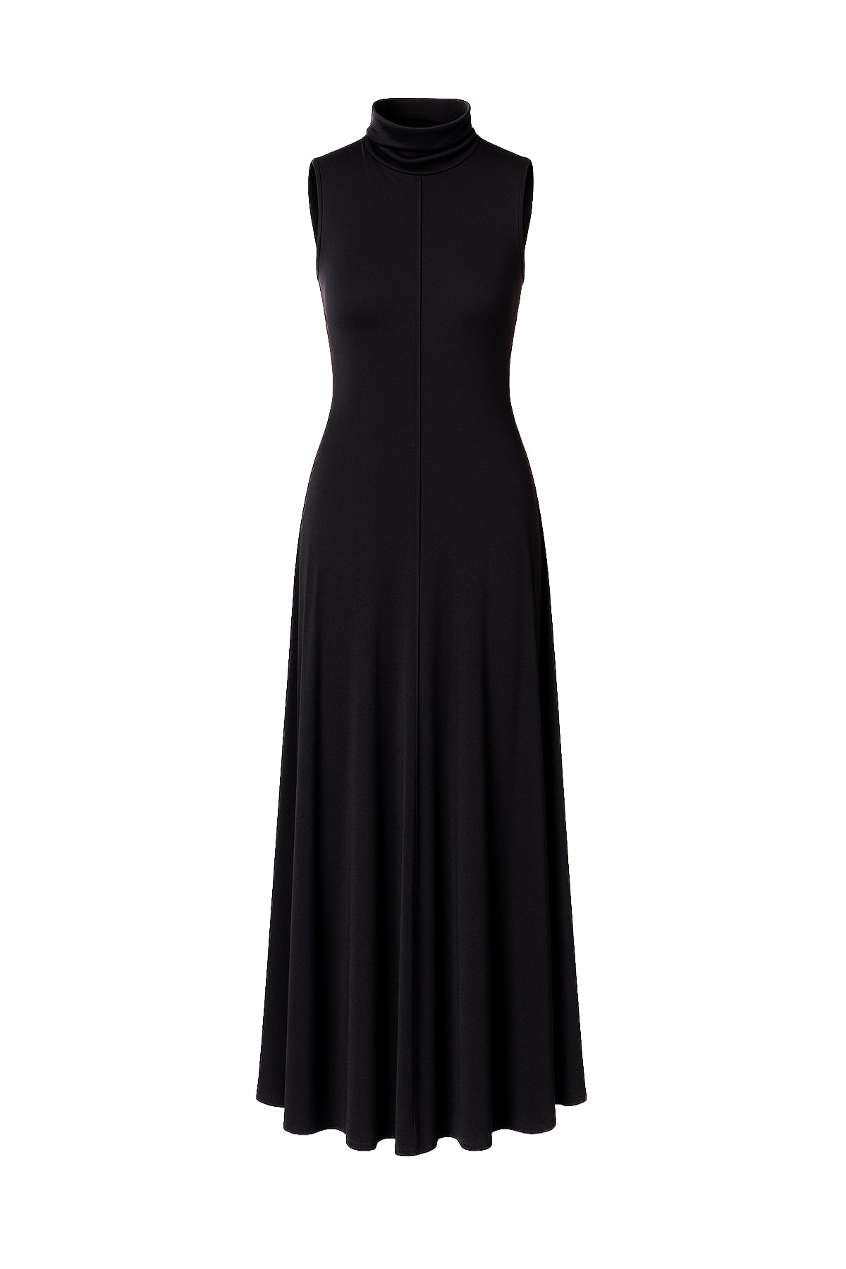 Mockneck Flowy Maxi Dress