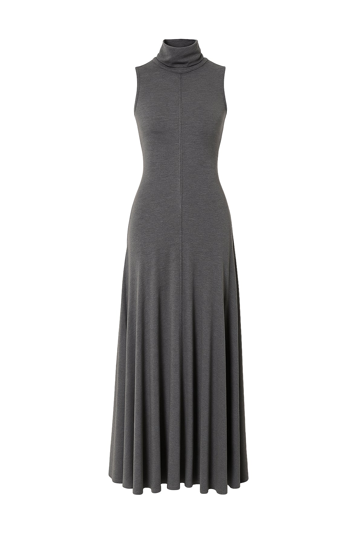 Mockneck Flowy Maxi Dress