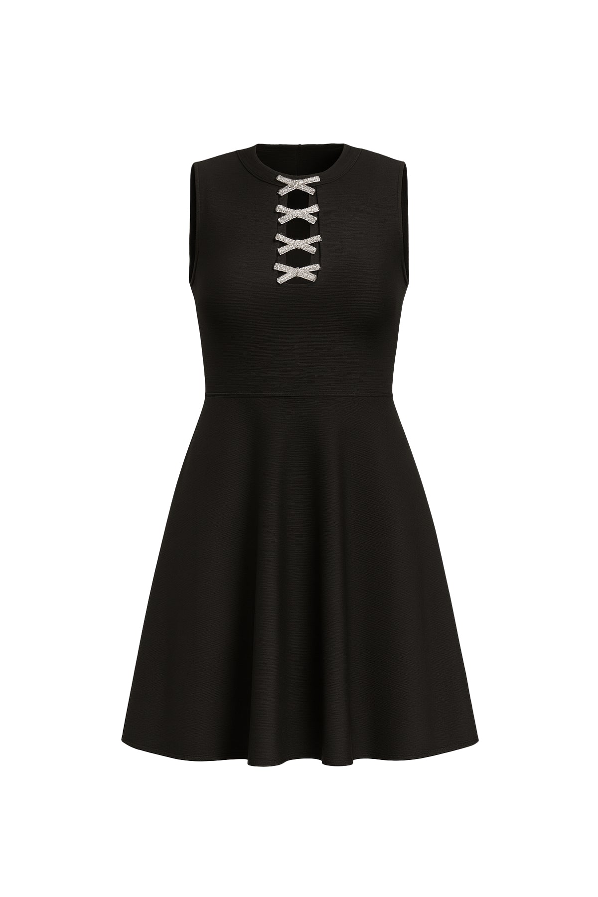 Chic, Sleek, and Always Unique Bandage Sleeveless Dress With Bows