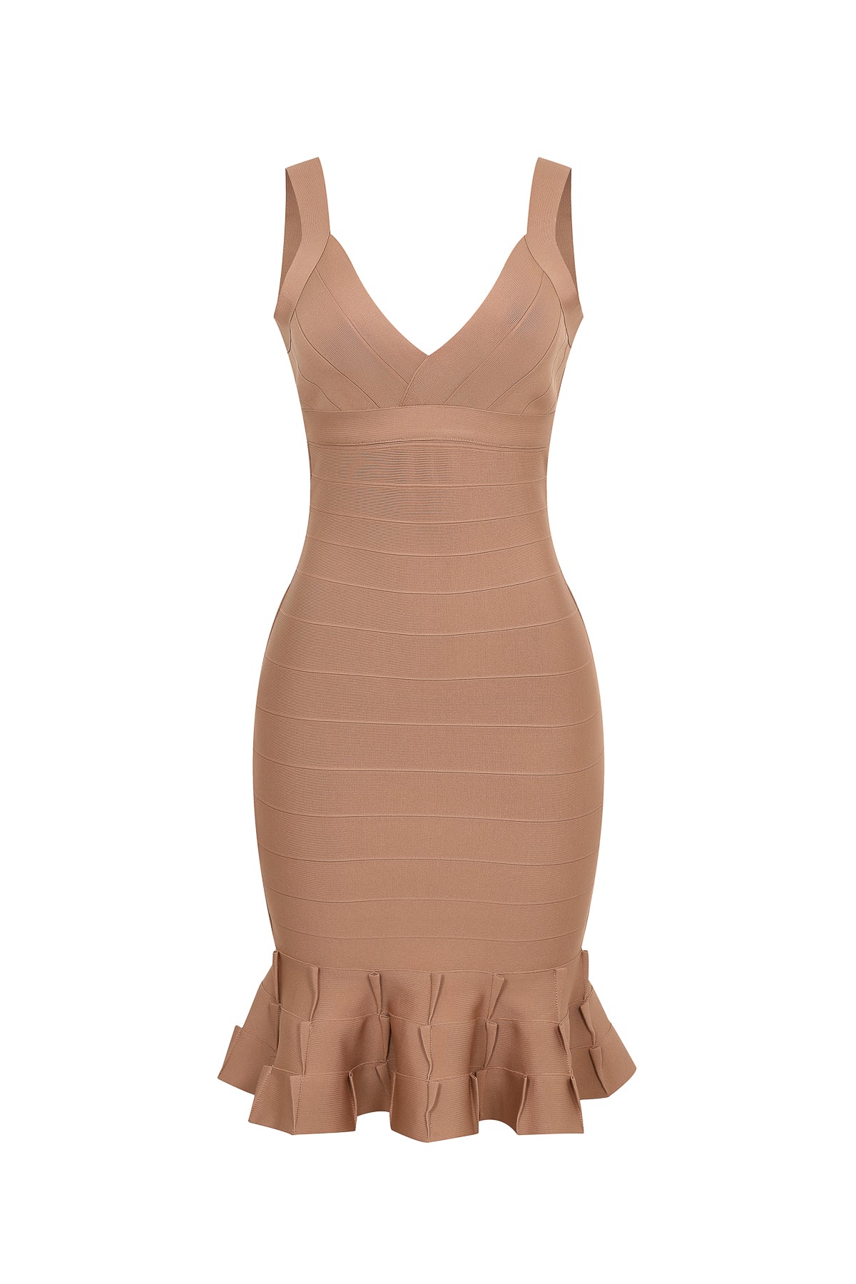 Marbella Ruffle Hem Bandage Dress