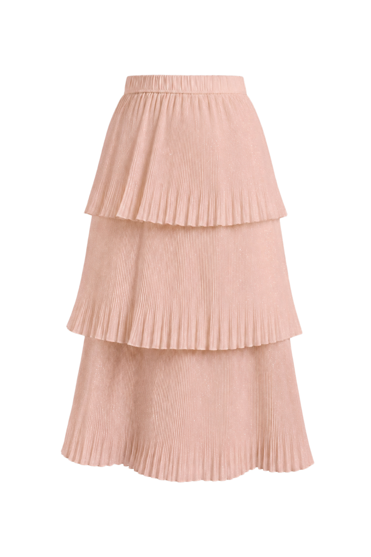 Tiered Midi Skirt