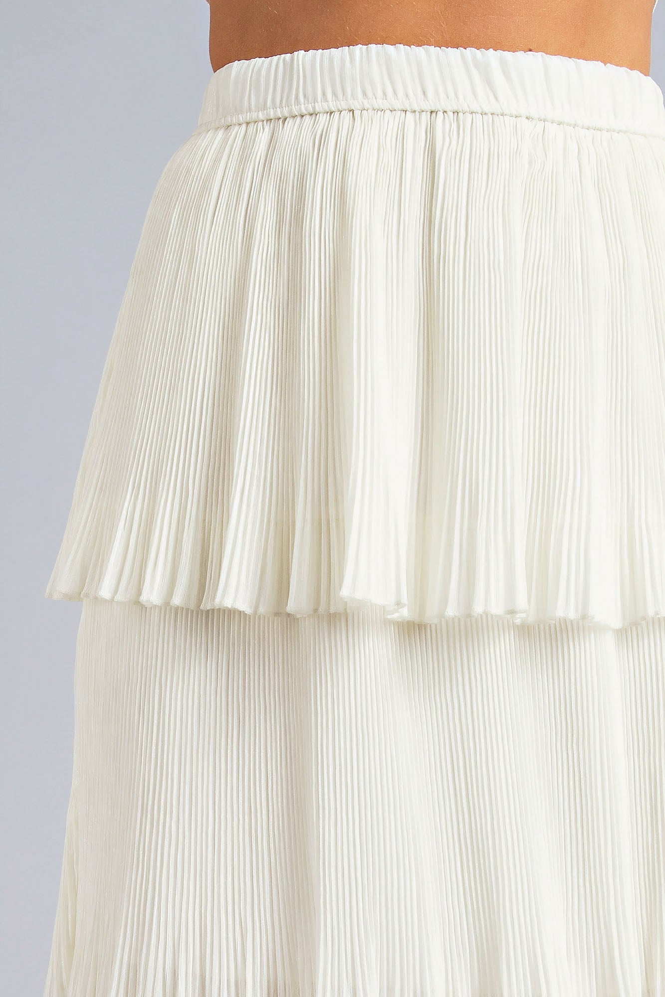 Tiered Midi Skirt