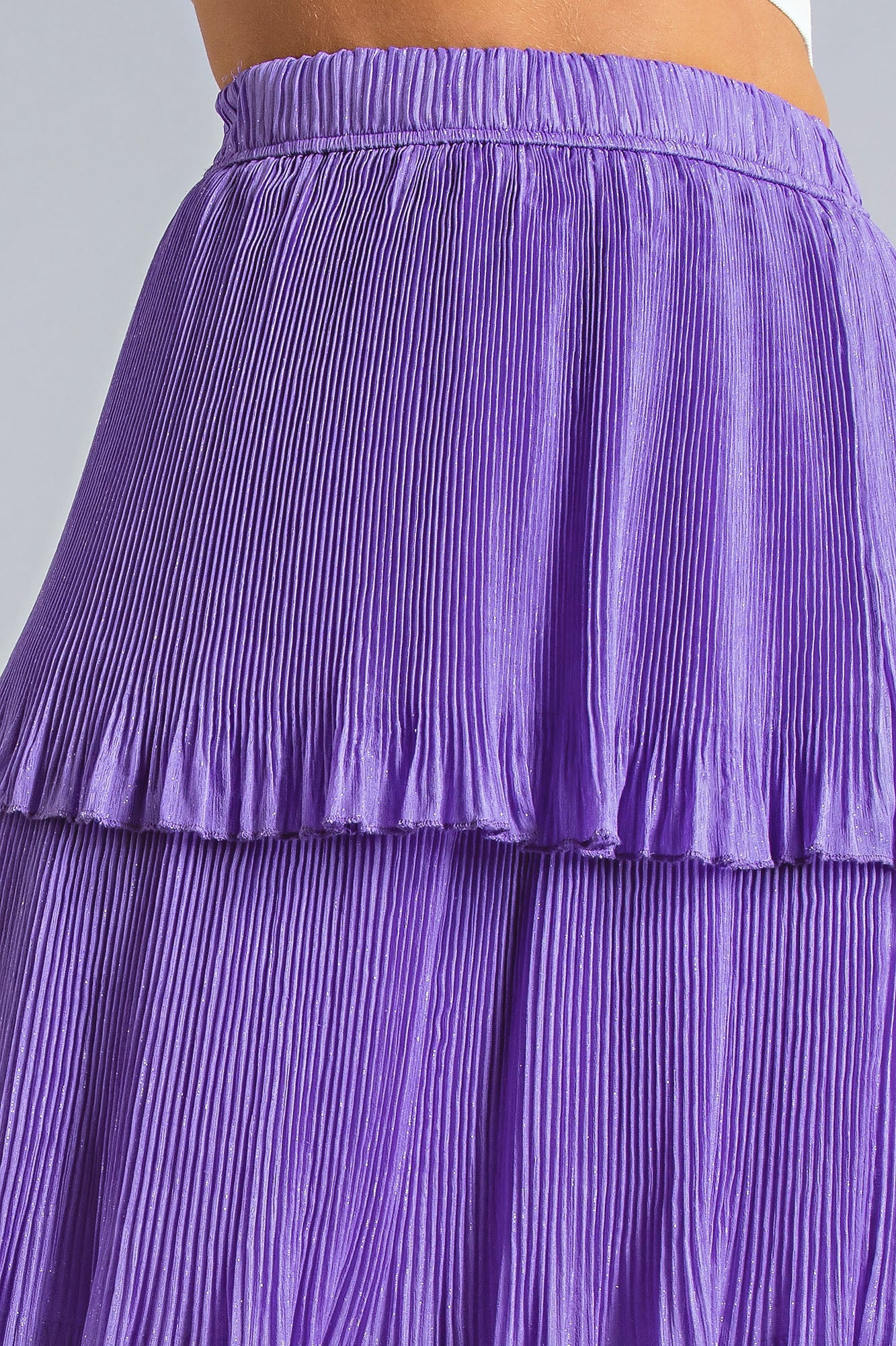 Tiered Midi Skirt