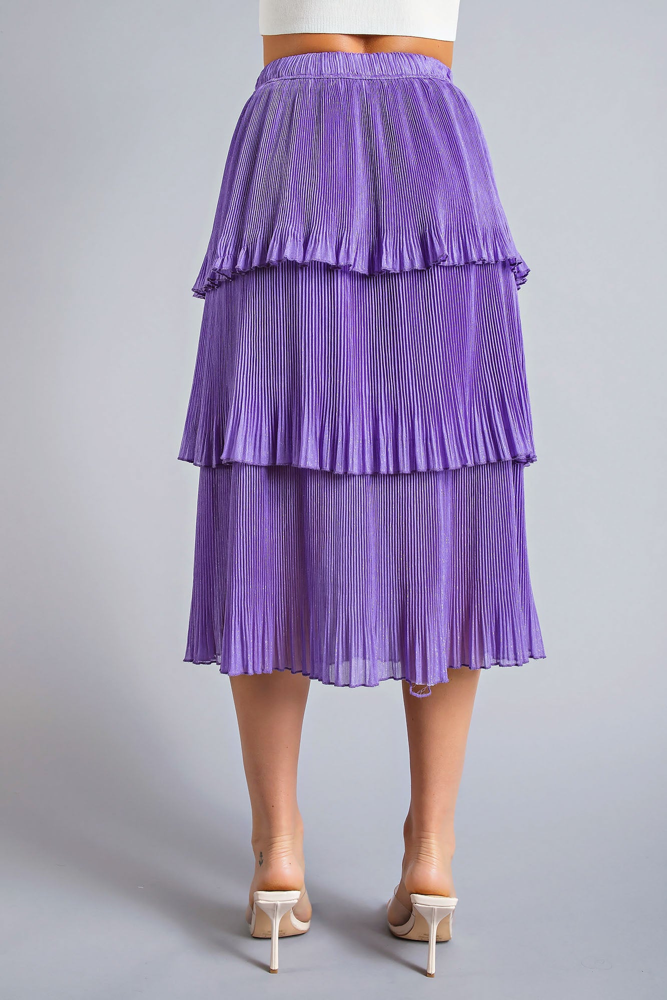 Tiered Midi Skirt