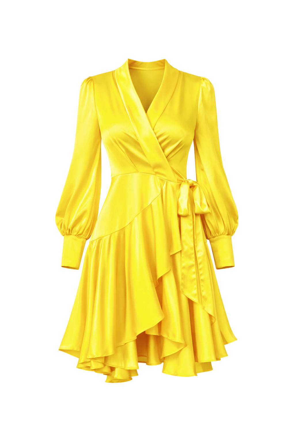 neon yellow wrap dress Anthropologie | Dresses | Anthropologie Neon Yellow Faux Wrap Midi Dress Size 6 Party