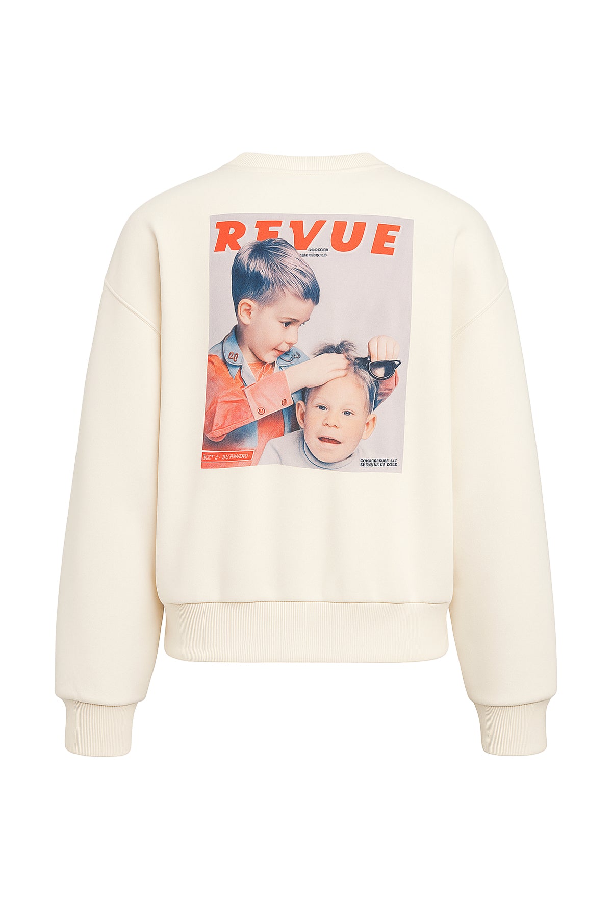 Fleece Text Long Sleeve Top