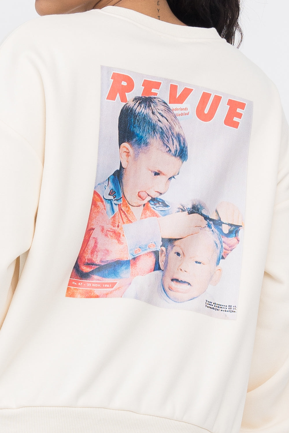Fleece Text Long Sleeve Top