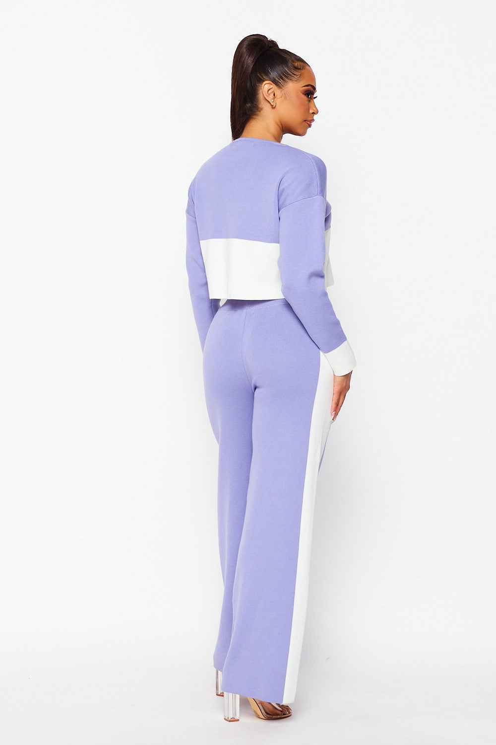 My Favorite Color Block Knit Top & Pants Set