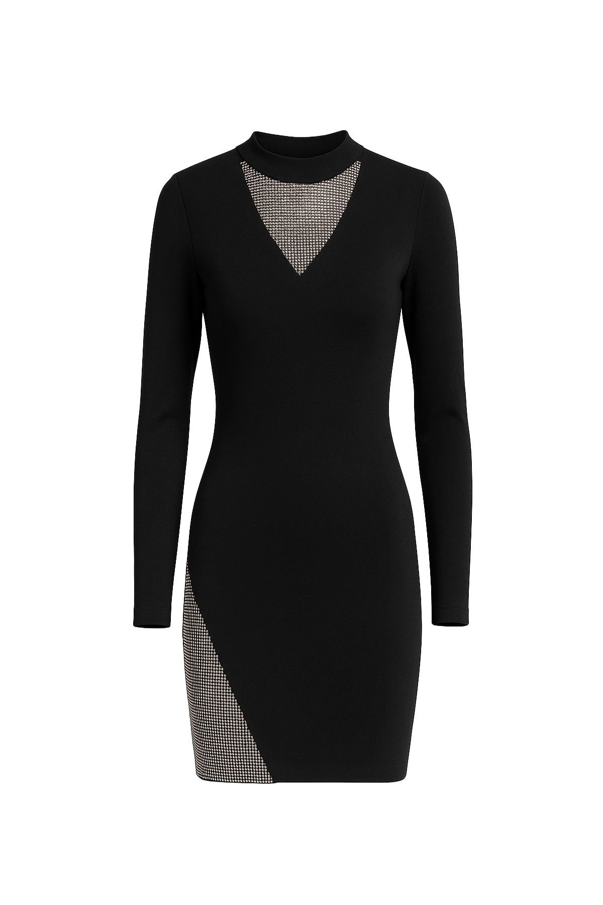 Solid Mini Dress With Detail