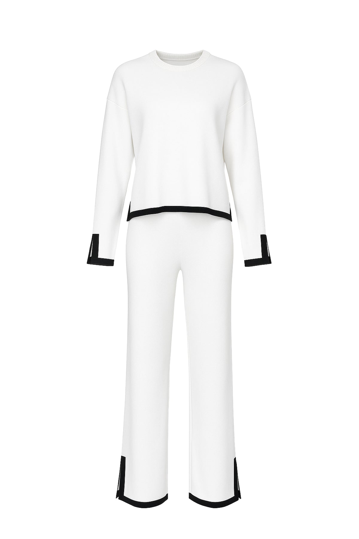 Coordination is Key Knit Long Sleeve Top and Pants Set