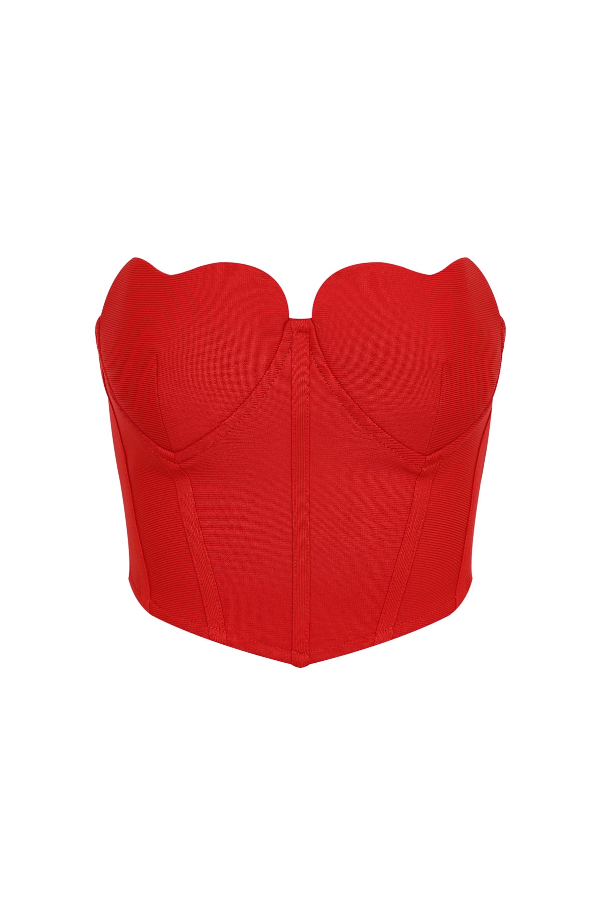 Bandage Heart Bust Corset Top and Flare Pants Set