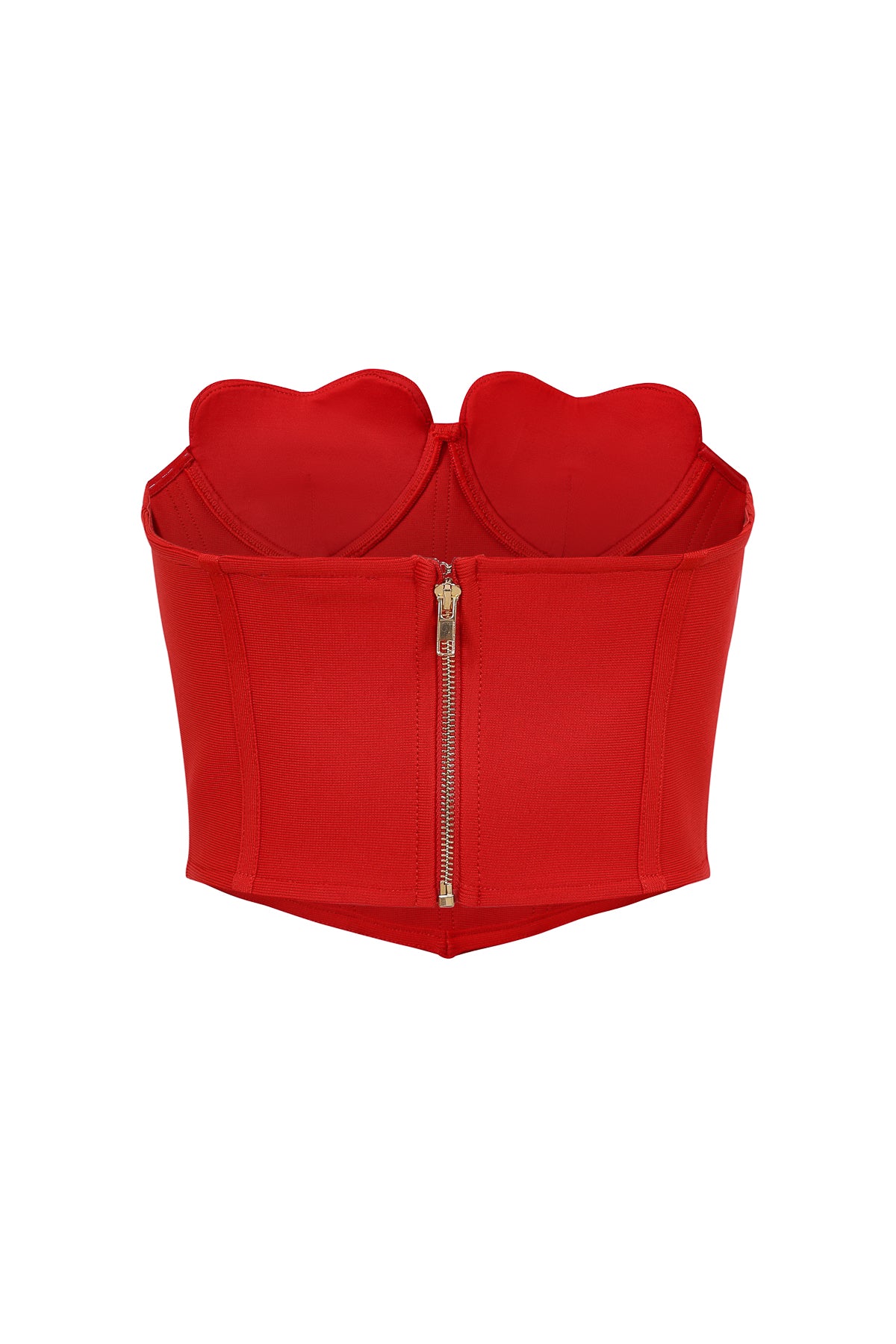 Bandage Heart Bust Corset Top and Flare Pants Set