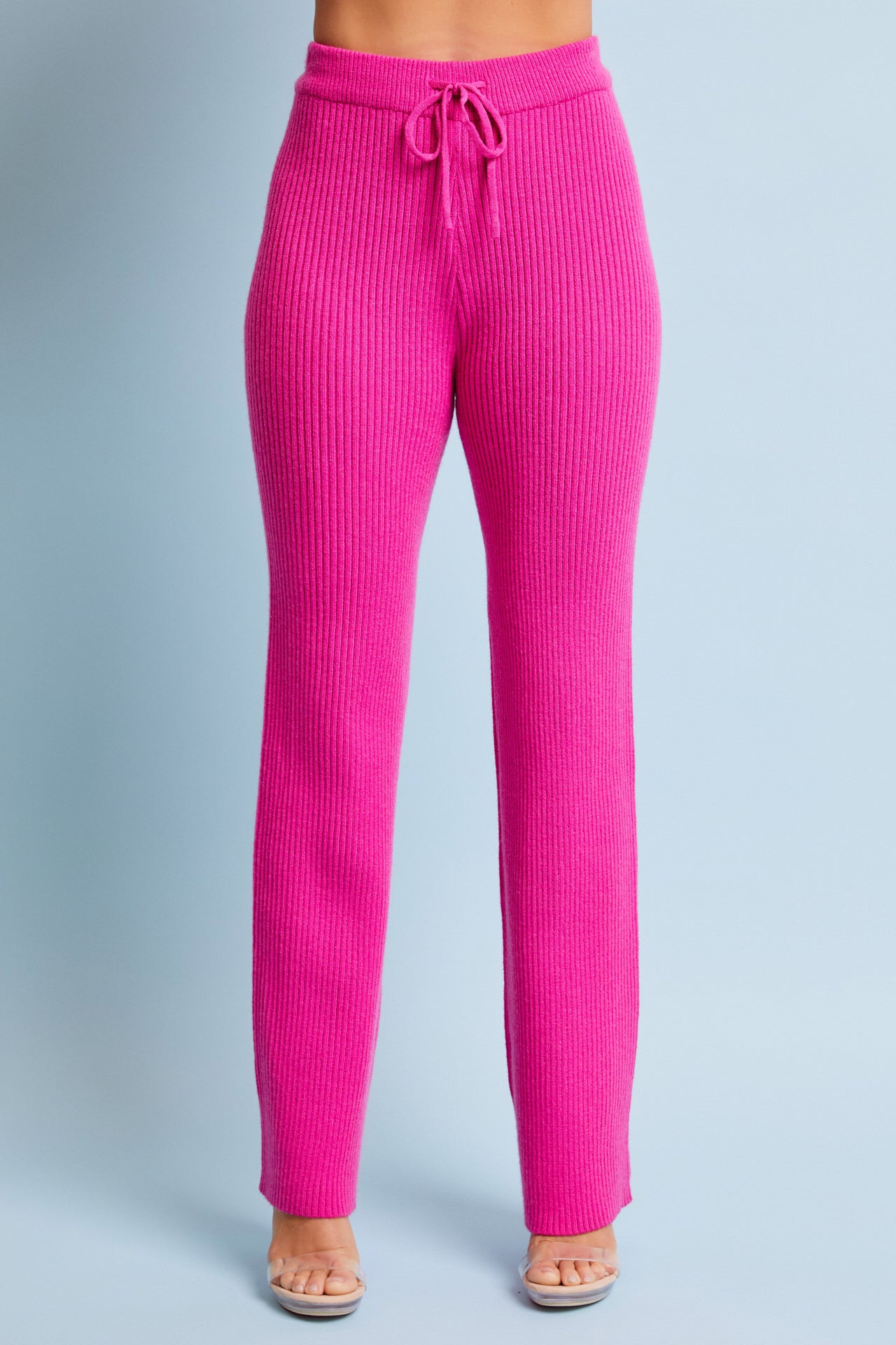 Knit Rib Long Sleeve Top and Pants Set