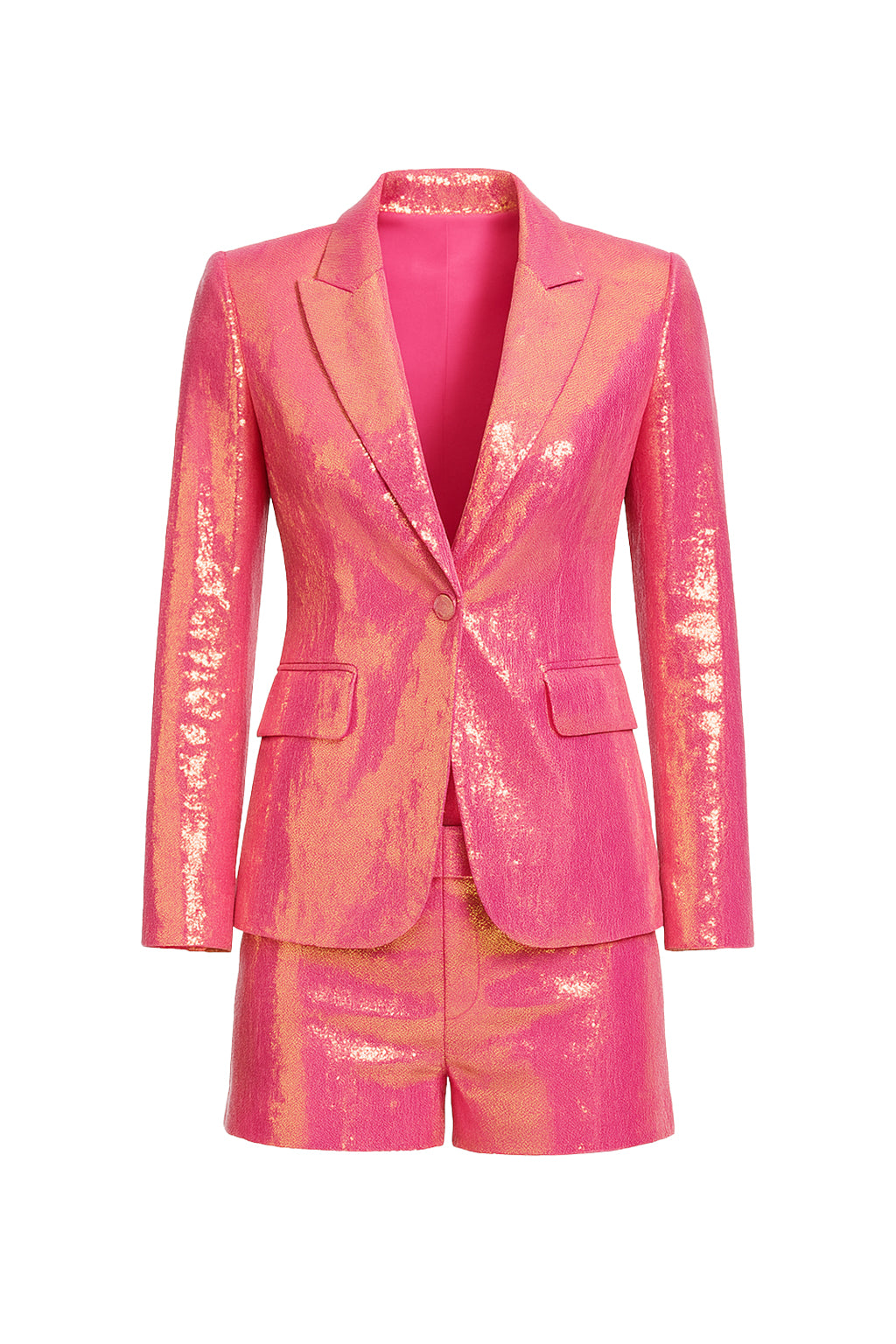 Sequin Blazer and Shorts Two Piece Set