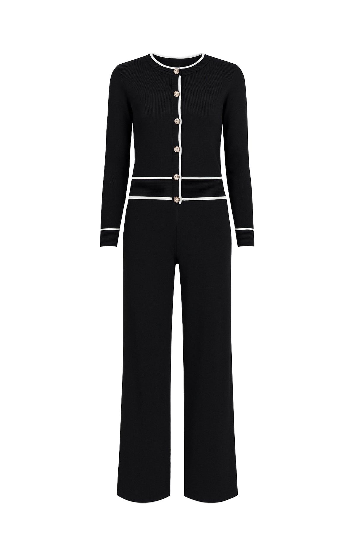 Knit Button Down Cardigan & Pants Set