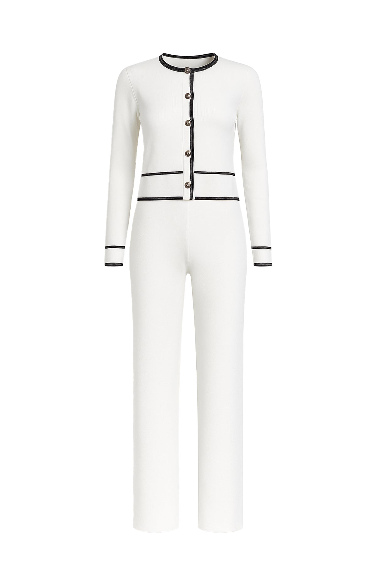 Knit Button Down Cardigan & Pants Set