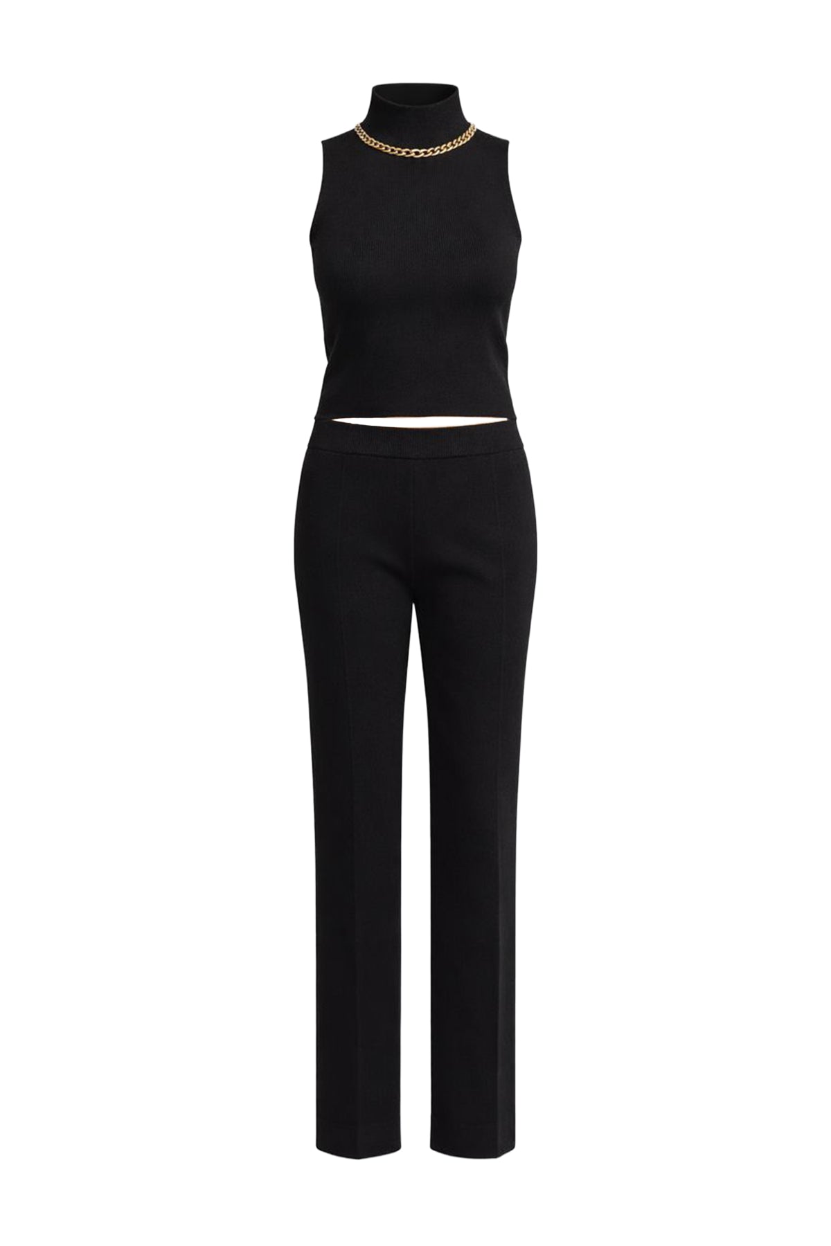 Chain Detail Top and Pants Set