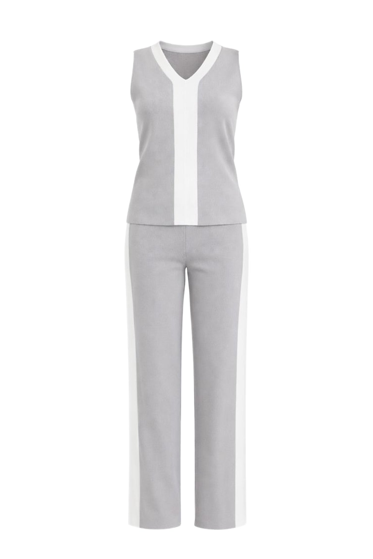 Vanessa Colorblock Knit Sleeveless Top and Pants Set