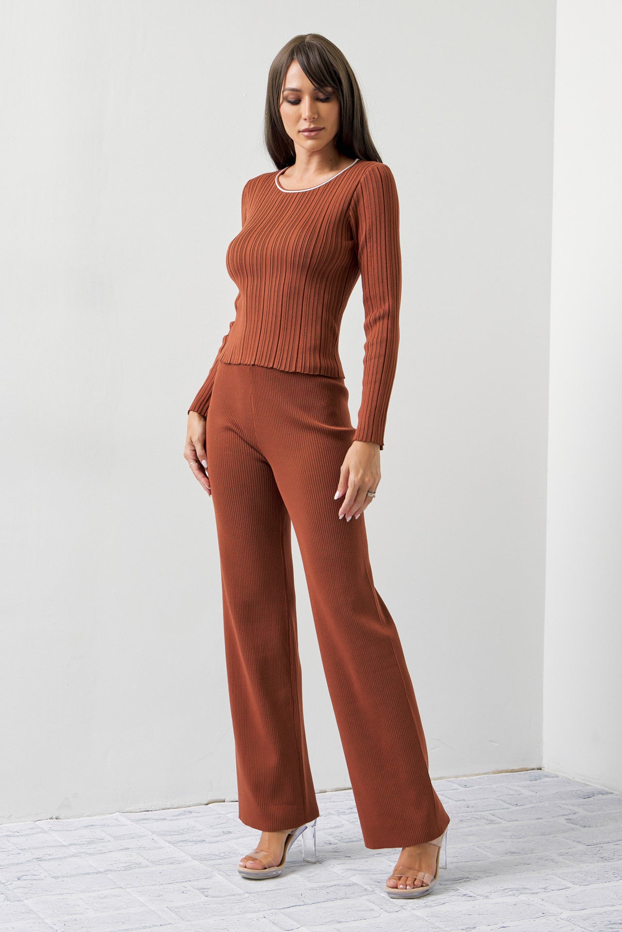 Oakley Ribbed Knit Long Sleeve & Pants Set