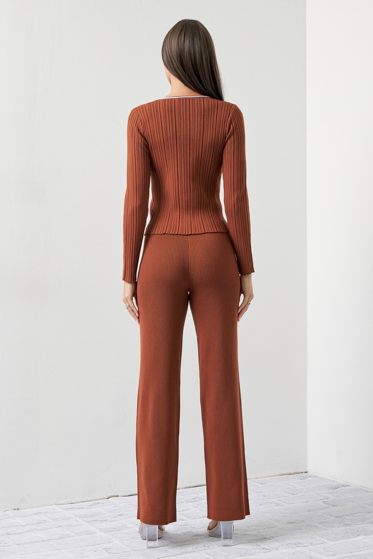 Oakley Ribbed Knit Long Sleeve & Pants Set